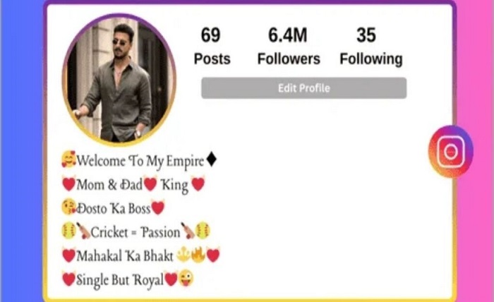 instagram bio for boys