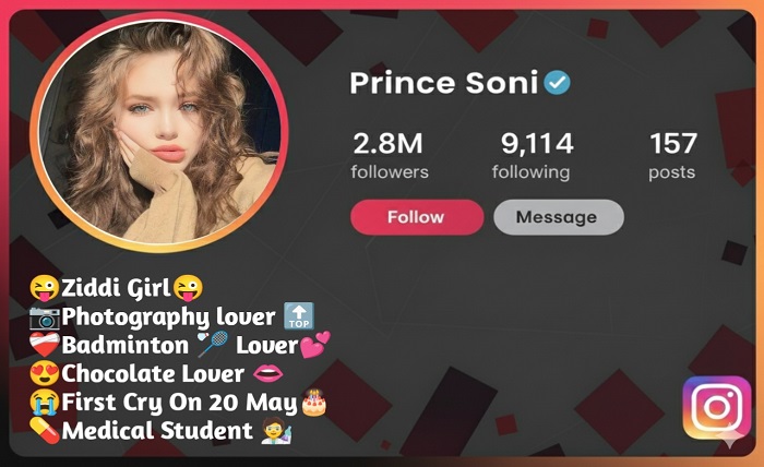 instagram username