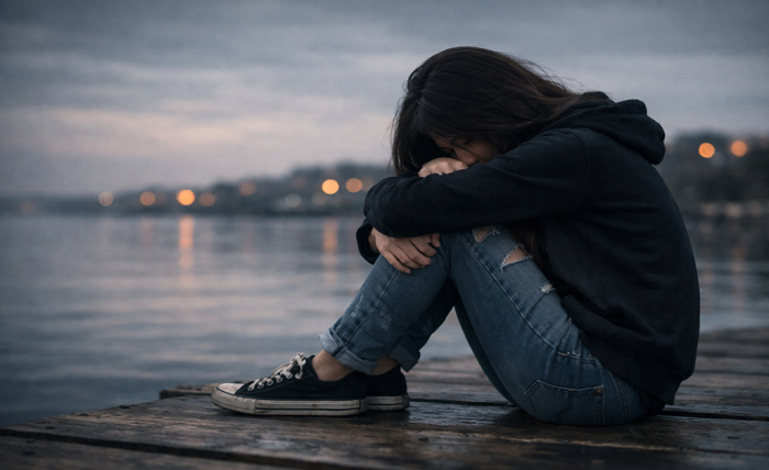 sad dp girl